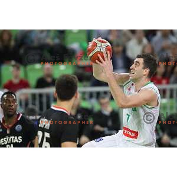 Drazen Bubnic of Petrol Olimpija in action during FIBA Champions League basketball match between Petrol Olimpija and Besiktas Sompo Japan in Stozice Hall, Ljubljana on February 6, 2019