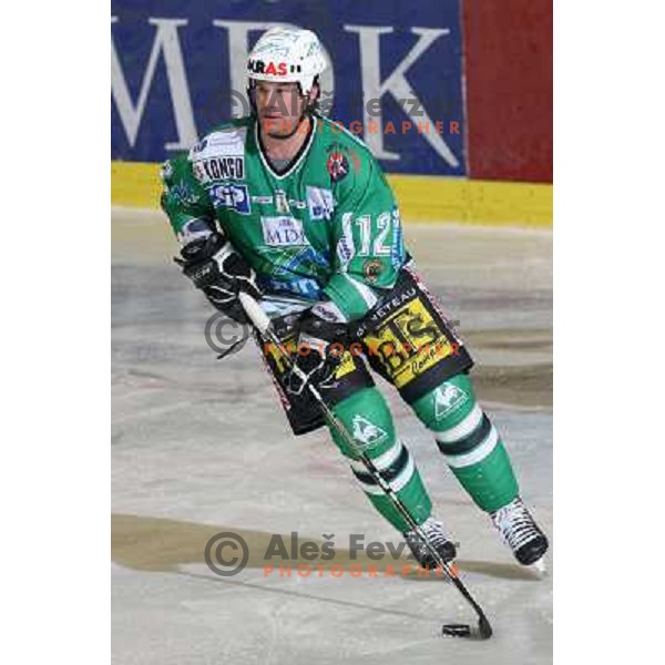 Todd Elik at ice-hockey game ZM Olimpija- TWK Innsbruck in Ebel league, played in Ljubljana, Slovenia 3.2.2008.ZM Olimpija won the game 5;2. Photo by Ales Fevzer 