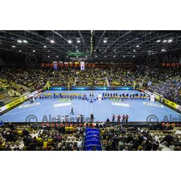 Arena Zlatorog during handball match between Celje PL and MOL Pick Szeged, Velux EHF Champions League 2018/19, played in Zlatorog Arena, Celje, Slovenia on February 10, 2018