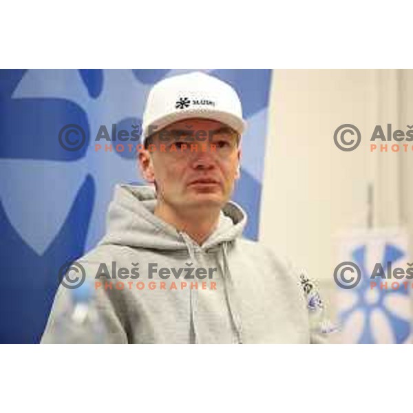 Izidor Sustersic after Snowboard World Championships in USA at press conference in Ljubljana, Slovenia on February 11, 2019