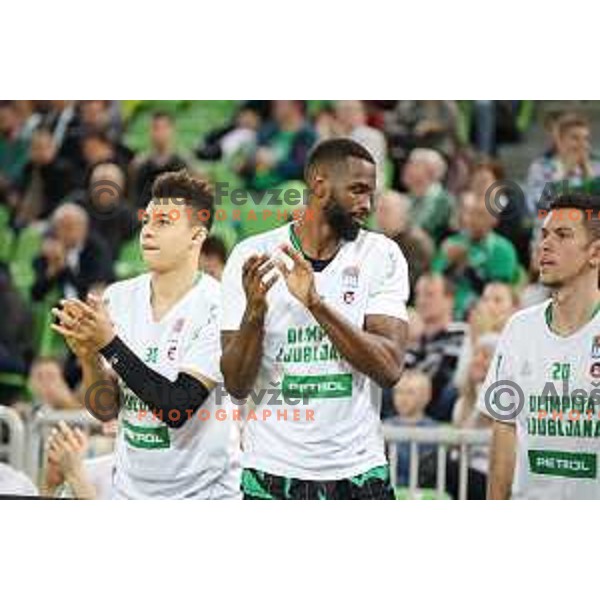 Marvin Jones of Petrol Olimpija in action during ABA league basketball match between Petrol Olimpija and Igokea in SRC Stozice, Ljubljana on February 11, 2019