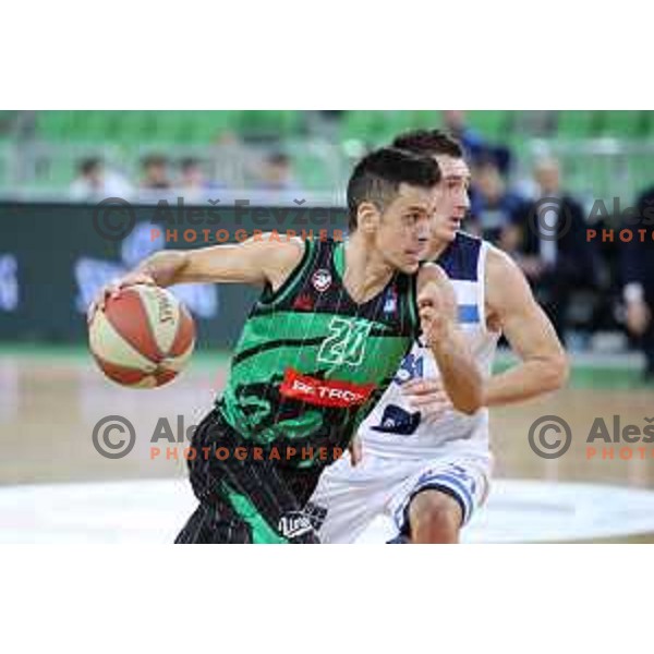 Nenad Miljenovic of Petrol Olimpija in action during ABA league basketball match between Petrol Olimpija and Igokea in SRC Stozice, Ljubljana on February 11, 2019