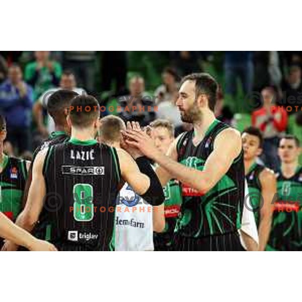 Mirza Begic of Petrol Olimpija in action during ABA league basketball match between Petrol Olimpija and Igokea in SRC Stozice, Ljubljana on February 11, 2019