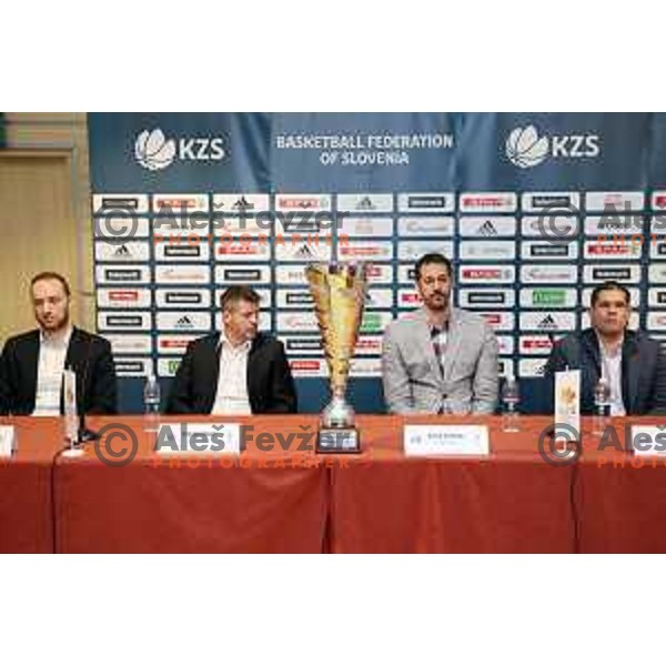 KZS press conference before SPAR Cup and Slovenia basketball team in World Cup qualification matches in Ljubljana on Febraury 14, 2019