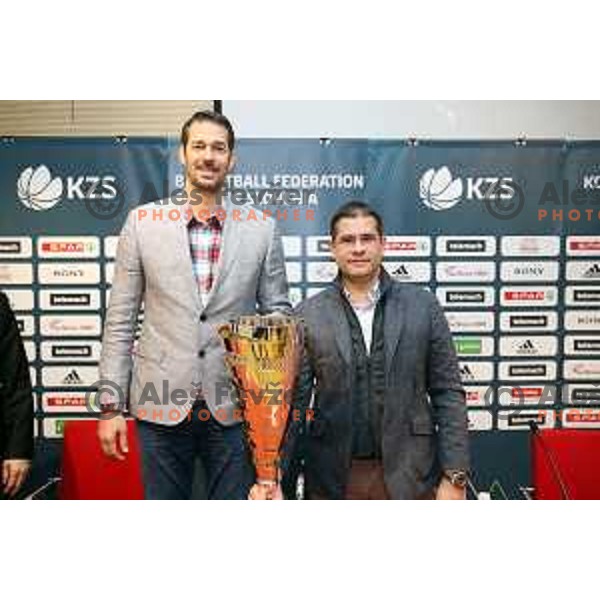 KZS press conference before SPAR Cup and Slovenia basketball team in World Cup qualification matches in Ljubljana on Febraury 14, 2019