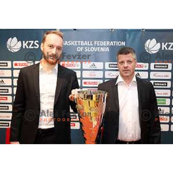 KZS press conference before SPAR Cup and Slovenia basketball team in World Cup qualification matches in Ljubljana on Febraury 14, 2019