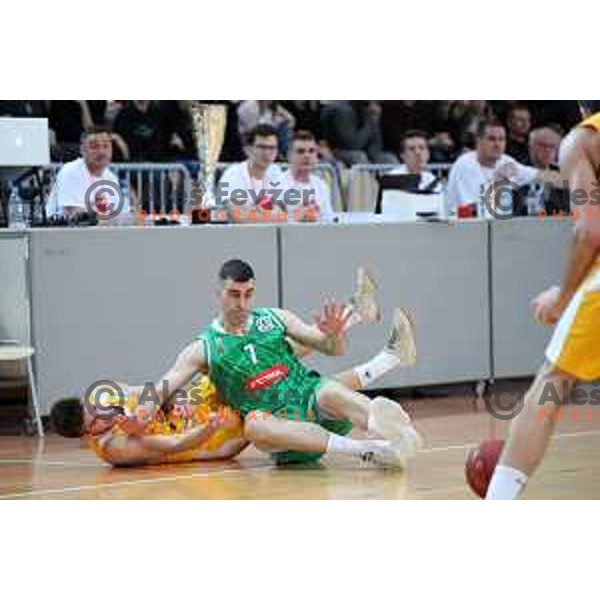 action during semi-final of Spar Cup between Sixt Primorska and Petrol Olimpija in Bonifika Hall, Koper, Slovenia on February 16, 2019