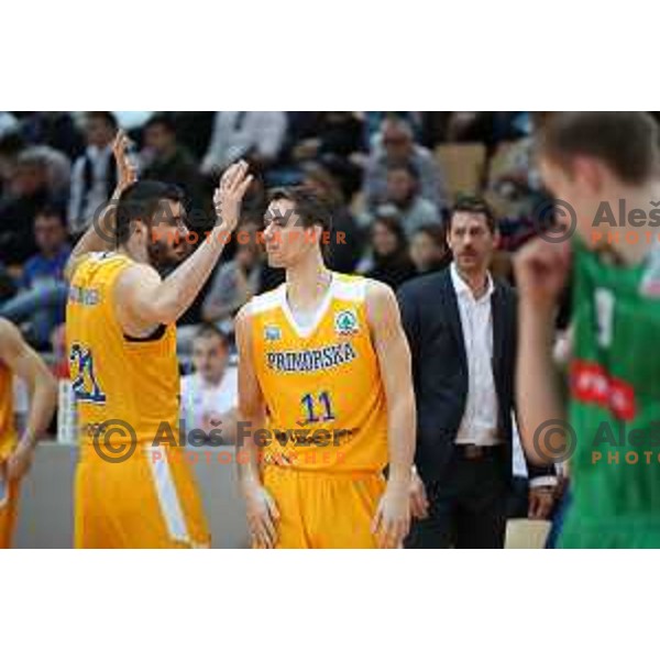 action during semi-final of Spar Cup between Sixt Primorska and Petrol Olimpija in Bonifika Hall, Koper, Slovenia on February 16, 2019