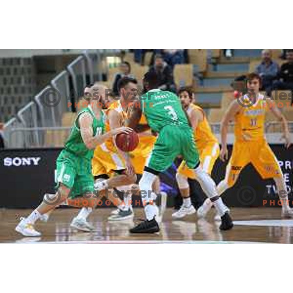 action during semi-final of Spar Cup between Sixt Primorska and Petrol Olimpija in Bonifika Hall, Koper, Slovenia on February 16, 2019