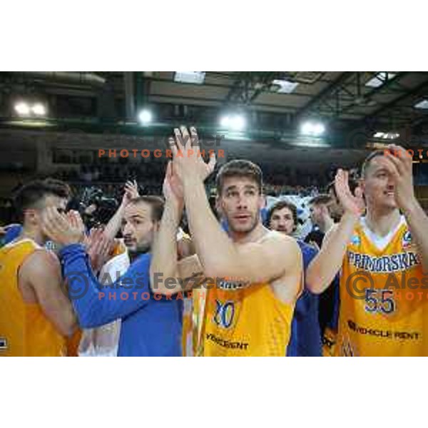 action during semi-final of Spar Cup between Sixt Primorska and Petrol Olimpija in Bonifika Hall, Koper, Slovenia on February 16, 2019