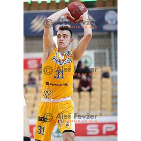 action during semi-final of Spar Cup between Sixt Primorska and Petrol Olimpija in Bonifika Hall, Koper, Slovenia on February 16, 2019