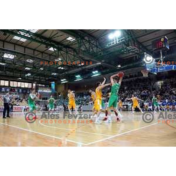 action during semi-final of Spar Cup between Sixt Primorska and Petrol Olimpija in Bonifika Hall, Koper, Slovenia on February 16, 2019