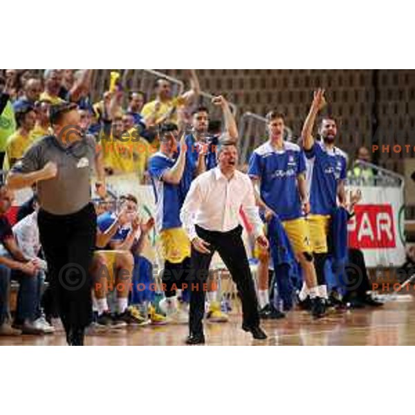 action during semi-final of Spar Cup between Hopsi Polzela and Helios Suns in Bonifika Hall, Koper, Slovenia on February 16, 2019