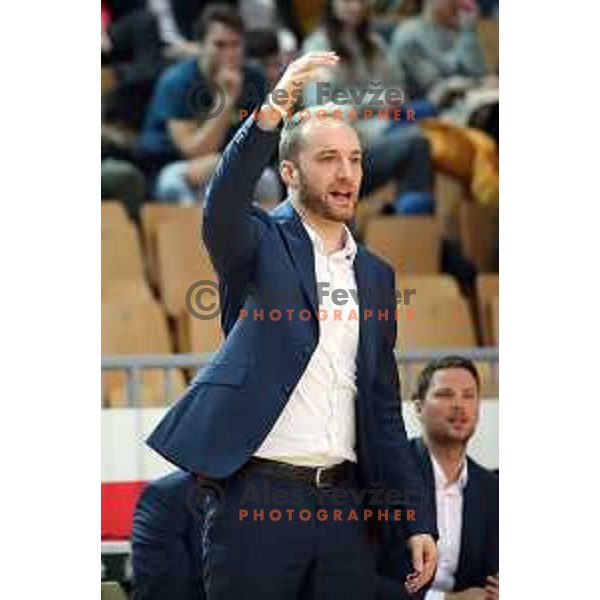 action during semi-final of Spar Cup between Hopsi Polzela and Helios Suns in Bonifika Hall, Koper, Slovenia on February 16, 2019