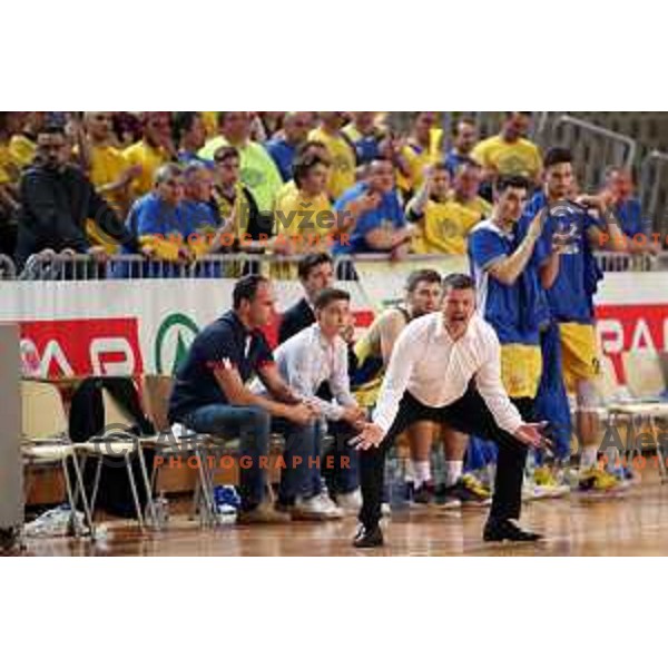 action during semi-final of Spar Cup between Hopsi Polzela and Helios Suns in Bonifika Hall, Koper, Slovenia on February 16, 2019