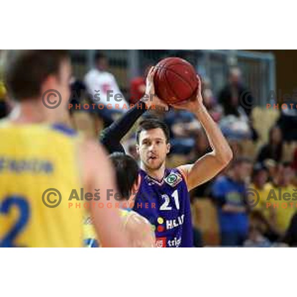 action during semi-final of Spar Cup between Hopsi Polzela and Helios Suns in Bonifika Hall, Koper, Slovenia on February 16, 2019