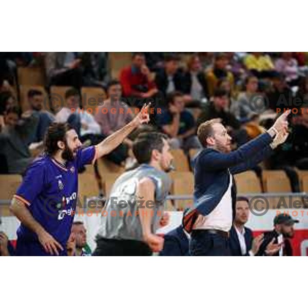 action during semi-final of Spar Cup between Hopsi Polzela and Helios Suns in Bonifika Hall, Koper, Slovenia on February 16, 2019