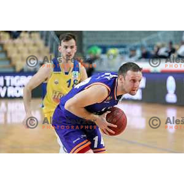 action during semi-final of Spar Cup between Hopsi Polzela and Helios Suns in Bonifika Hall, Koper, Slovenia on February 16, 2019