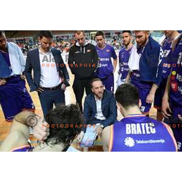 action during semi-final of Spar Cup between Hopsi Polzela and Helios Suns in Bonifika Hall, Koper, Slovenia on February 16, 2019
