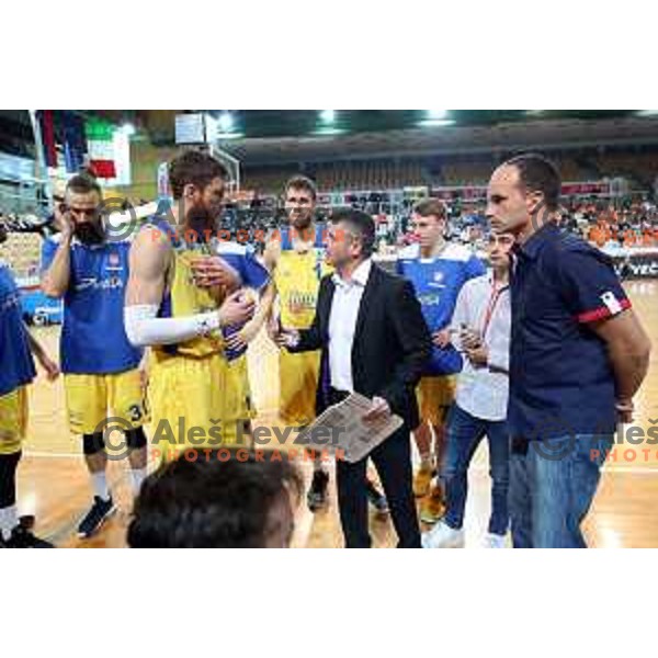 action during semi-final of Spar Cup between Hopsi Polzela and Helios Suns in Bonifika Hall, Koper, Slovenia on February 16, 2019