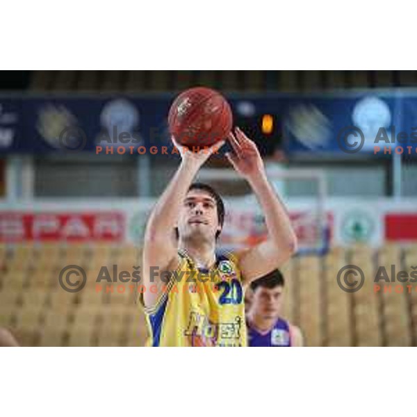 action during semi-final of Spar Cup between Hopsi Polzela and Helios Suns in Bonifika Hall, Koper, Slovenia on February 16, 2019