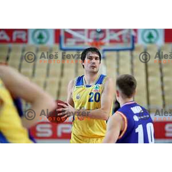 action during semi-final of Spar Cup between Hopsi Polzela and Helios Suns in Bonifika Hall, Koper, Slovenia on February 16, 2019