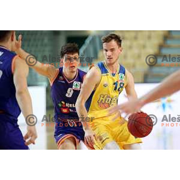 action during semi-final of Spar Cup between Hopsi Polzela and Helios Suns in Bonifika Hall, Koper, Slovenia on February 16, 2019