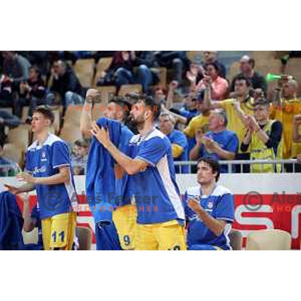 action during semi-final of Spar Cup between Hopsi Polzela and Helios Suns in Bonifika Hall, Koper, Slovenia on February 16, 2019