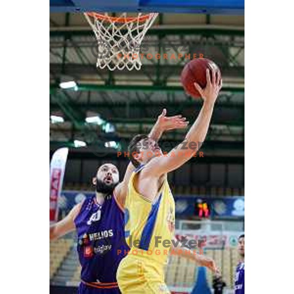 action during semi-final of Spar Cup between Hopsi Polzela and Helios Suns in Bonifika Hall, Koper, Slovenia on February 16, 2019