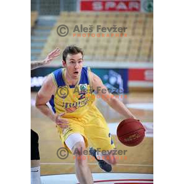 action during semi-final of Spar Cup between Hopsi Polzela and Helios Suns in Bonifika Hall, Koper, Slovenia on February 16, 2019