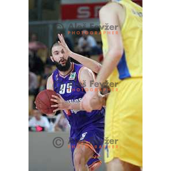action during semi-final of Spar Cup between Hopsi Polzela and Helios Suns in Bonifika Hall, Koper, Slovenia on February 16, 2019