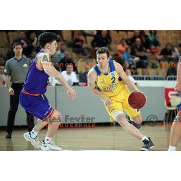 action during semi-final of Spar Cup between Hopsi Polzela and Helios Suns in Bonifika Hall, Koper, Slovenia on February 16, 2019