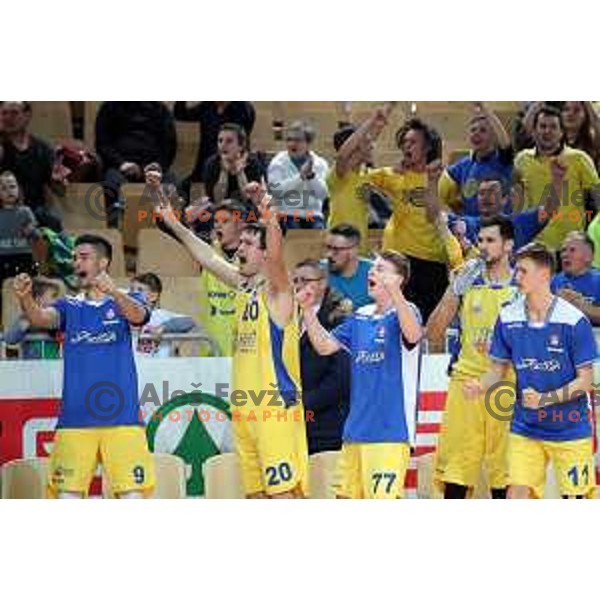 action during semi-final of Spar Cup between Hopsi Polzela and Helios Suns in Bonifika Hall, Koper, Slovenia on February 16, 2019