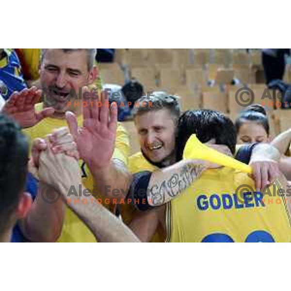 action during semi-final of Spar Cup between Hopsi Polzela and Helios Suns in Bonifika Hall, Koper, Slovenia on February 16, 2019