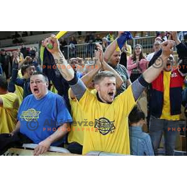 action during semi-final of Spar Cup between Hopsi Polzela and Helios Suns in Bonifika Hall, Koper, Slovenia on February 16, 2019
