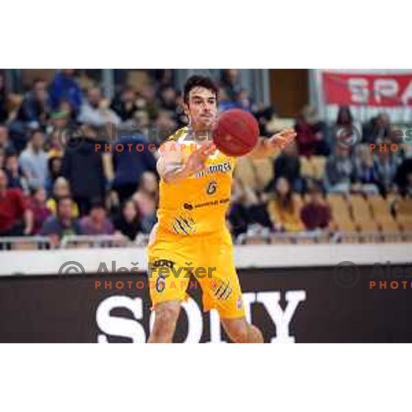 Marjan Cakarun in action during Spar Cup Final basketball match between Sixt Primorska and Hopsi Polzela in Bonifika Hall, Koper, Slovenia on February 17, 2019