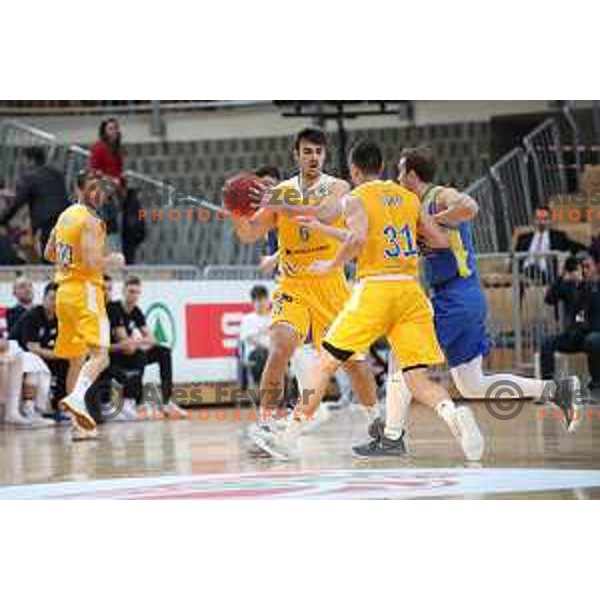 Marjan Cakarun in action during Spar Cup Final basketball match between Sixt Primorska and Hopsi Polzela in Bonifika Hall, Koper, Slovenia on February 17, 2019