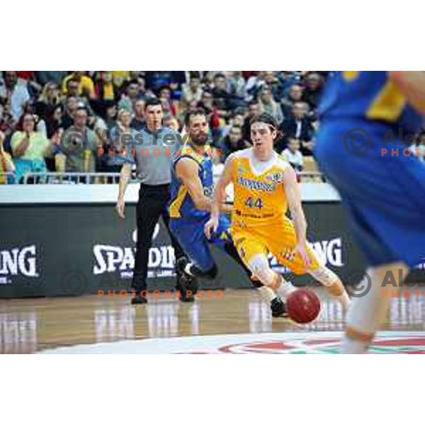 action during Spar Cup Final basketball match between Sixt Primorska and Hopsi Polzela in Bonifika Hall, Koper, Slovenia on February 17, 2019