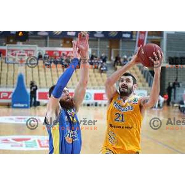 Marko Jagodic Kuridza during Spar Cup Final basketball match between Sixt Primorska and Hopsi Polzela in Bonifika Hall, Koper, Slovenia on February 17, 2019