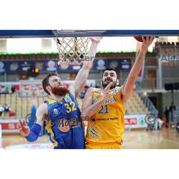 Marko Jagodic Kuridza during Spar Cup Final basketball match between Sixt Primorska and Hopsi Polzela in Bonifika Hall, Koper, Slovenia on February 17, 2019