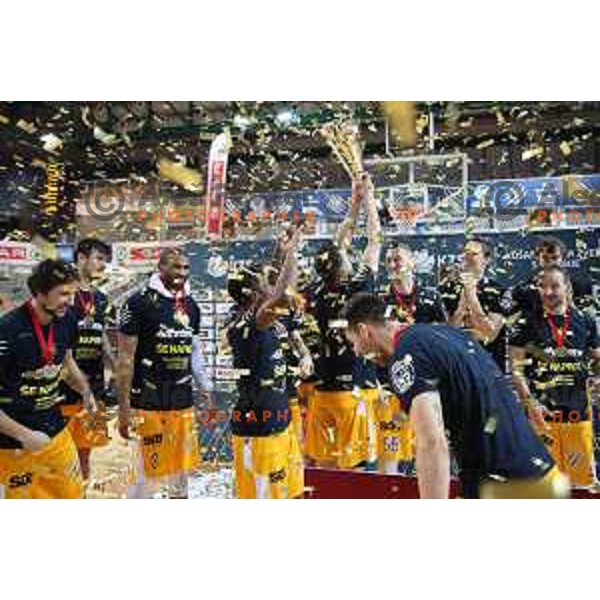 winners of Spar Cup at basketball match between Sixt Primorska and Hopsi Polzela in Bonifika Hall, Koper, Slovenia on February 17, 2019