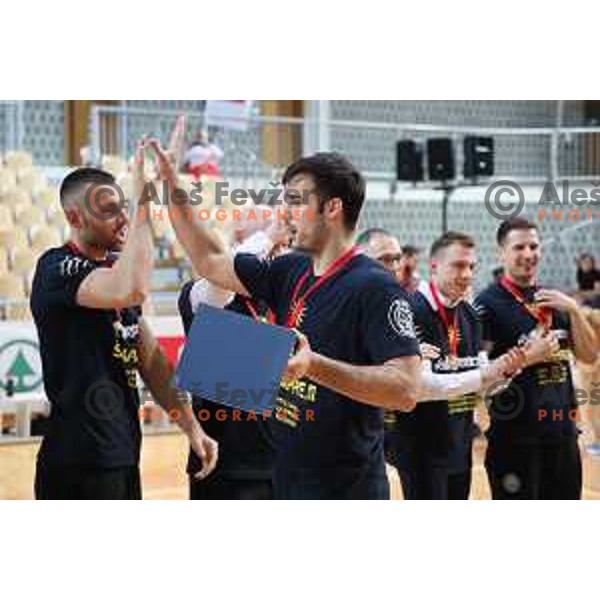 winners of Spar Cup at basketball match between Sixt Primorska and Hopsi Polzela in Bonifika Hall, Koper, Slovenia on February 17, 2019