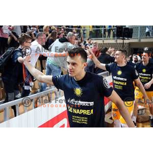 Zan Mark Sisko in action during Spar Cup Final basketball match between Sixt Primorska and Hopsi Polzela in Bonifika Hall, Koper, Slovenia on February 17, 2019