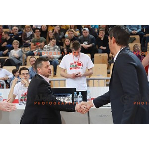 action during Spar Cup Final basketball match between Sixt Primorska and Hopsi Polzela in Bonifika Hall, Koper, Slovenia on February 17, 2019