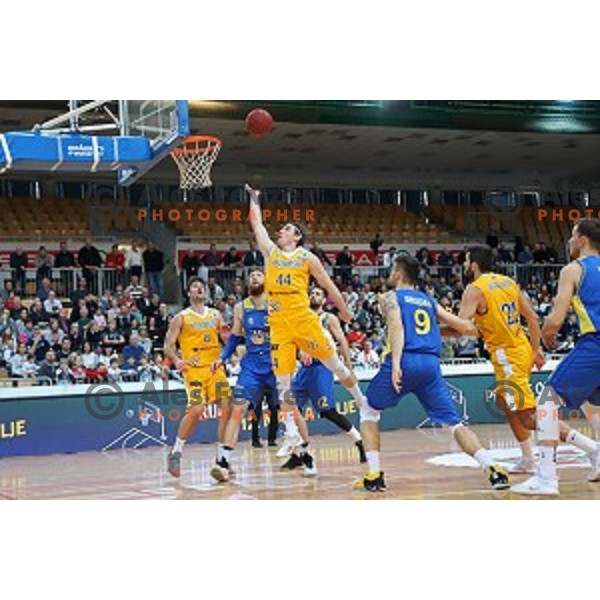 action during Spar Cup Final basketball match between Sixt Primorska and Hopsi Polzela in Bonifika Hall, Koper, Slovenia on February 17, 2019