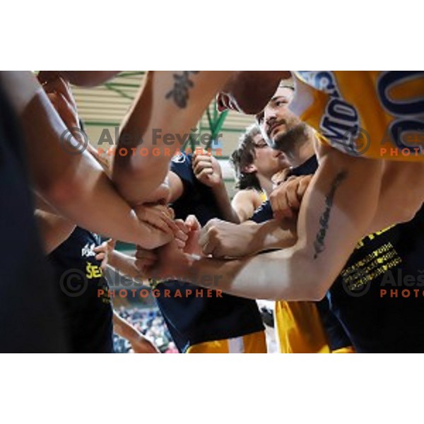 action during Spar Cup Final basketball match between Sixt Primorska and Hopsi Polzela in Bonifika Hall, Koper, Slovenia on February 17, 2019
