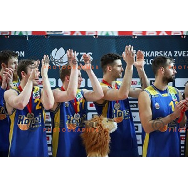 action during Spar Cup Final basketball match between Sixt Primorska and Hopsi Polzela in Bonifika Hall, Koper, Slovenia on February 17, 2019