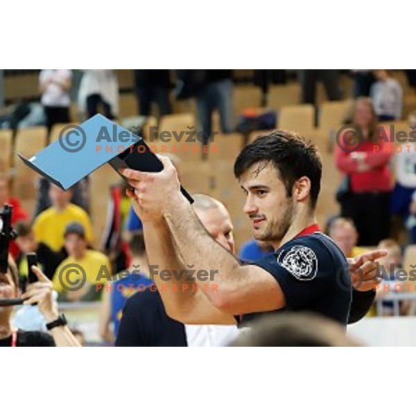 Marjan Cakarun, MVP of Spar Cup Final basketball match between Sixt Primorska and Hopsi Polzela in Bonifika Hall, Koper, Slovenia on February 17, 2019