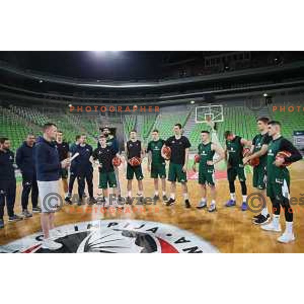 Rado Trifunovic during Slovenia National team practice session in Stozice hall, Ljubljana, Slovenia on February 18, 2019