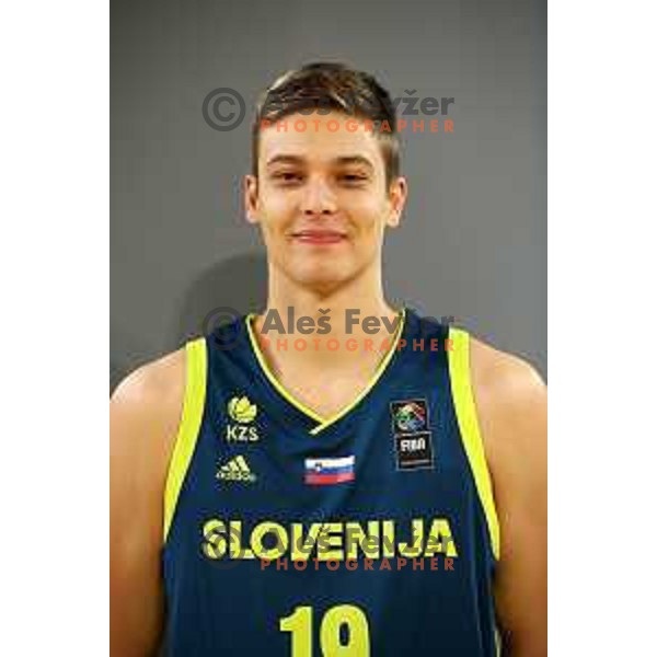 Miha Skedelj at Slovenia National team practice session in Stozice hall, Ljubljana, Slovenia on February 18, 2019